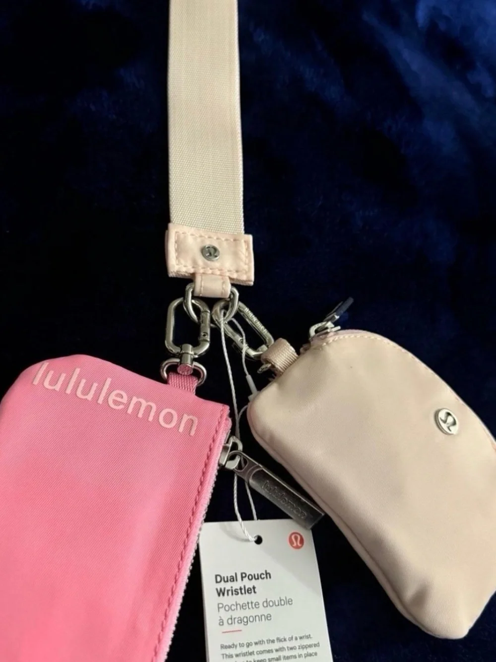 Dual pouch wristlet